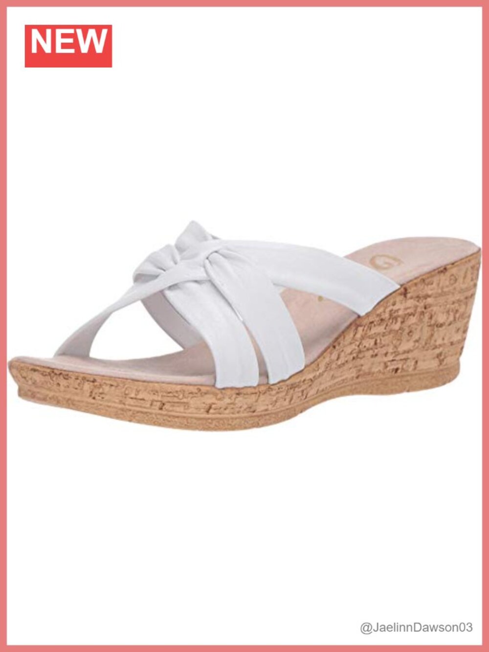 Woven Leather Slingback Wedge Sandals Slip-On Lightweight